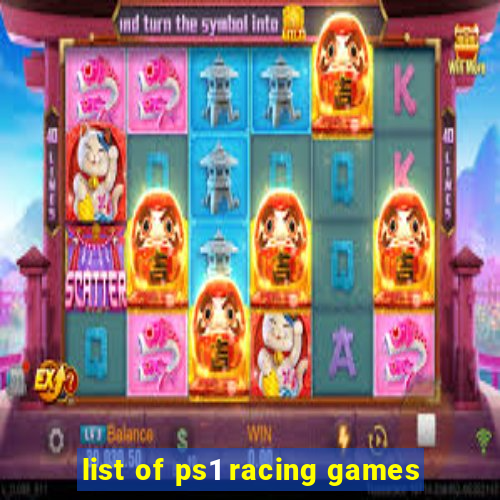 list of ps1 racing games